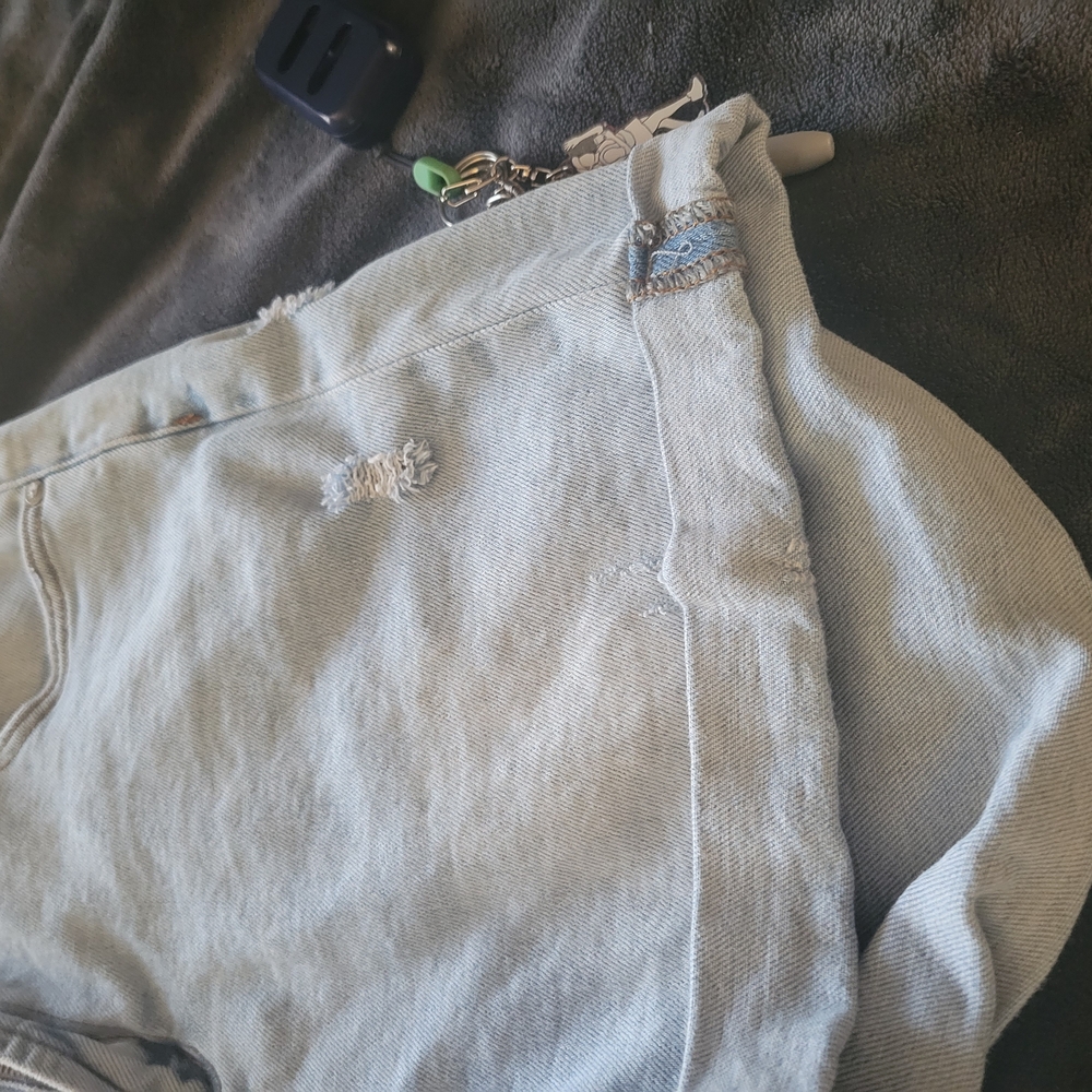 I&M Light Blue Denim Jean Shorts - Picture 6 of 8